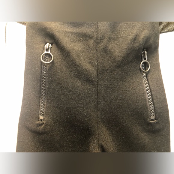 Zara kids black leggings with pink/white stripes, size 9 years (134 cm) - Picture 4 of 14